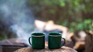 キャンプのコーヒータイム